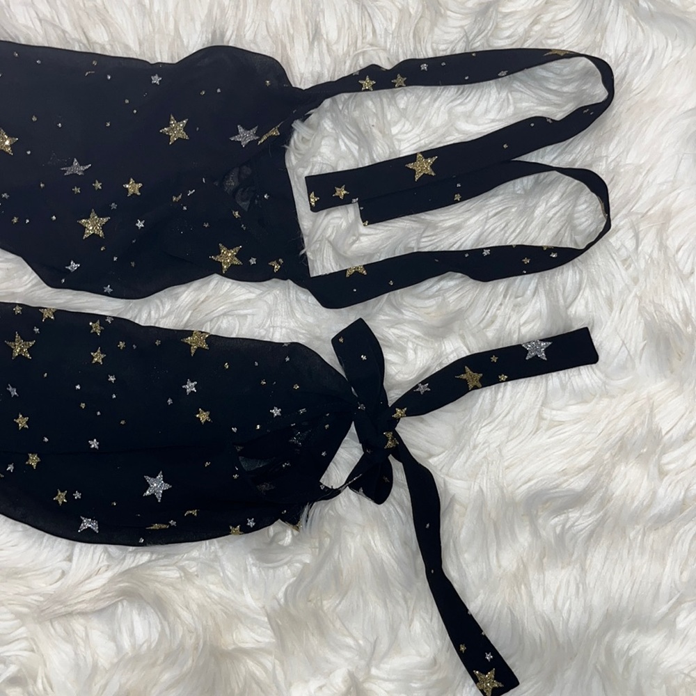 NWT Lovers + Friends Monique Dress ~ in Black & Gold - Picture 7 of 16